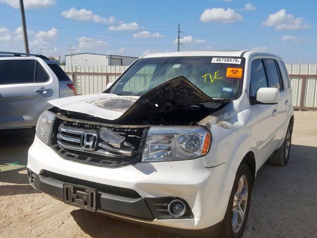 5FNYF3H77CB044121 - 2012 HONDA PILOT EXLN WHITE photo 2