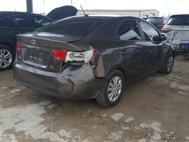 KNAFU4A29C5513466 - 2012 KIA FORTE EX GRAY photo 4