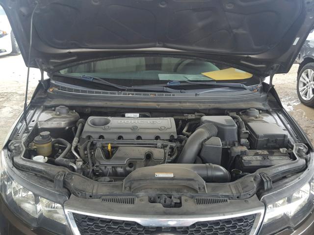 KNAFU4A29C5513466 - 2012 KIA FORTE EX GRAY photo 7