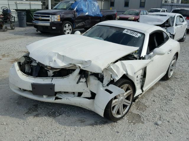 1C3AN69L54X019151 - 2004 CHRYSLER CROSSFIRE WHITE photo 2