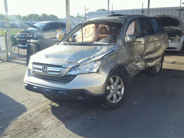 JHLRE38758C012556 - 2008 HONDA CR-V EXL GOLD photo 2