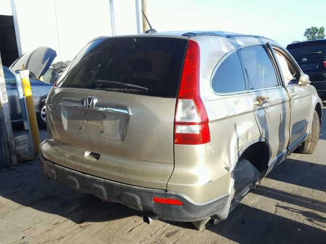 JHLRE38758C012556 - 2008 HONDA CR-V EXL GOLD photo 4