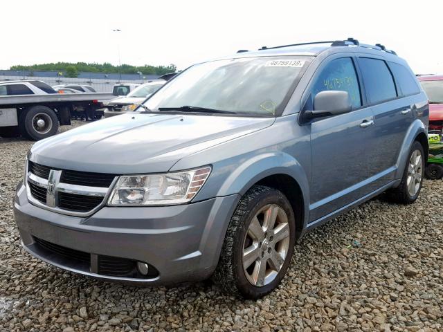 3D4GH67V99T161378 - 2009 DODGE JOURNEY R/ SILVER photo 2