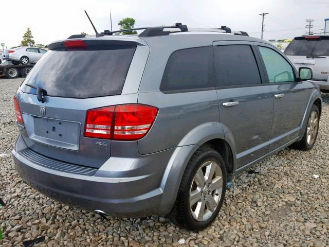 3D4GH67V99T161378 - 2009 DODGE JOURNEY R/ SILVER photo 4