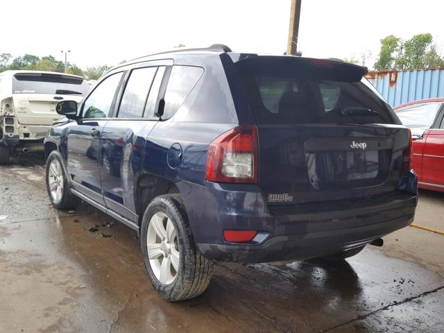 1C4NJCBB3ED856671 - 2014 JEEP COMPASS SP BLUE photo 3