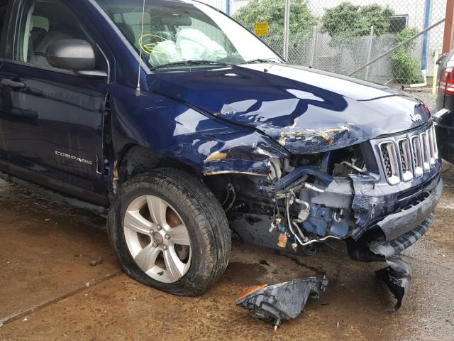 1C4NJCBB3ED856671 - 2014 JEEP COMPASS SP 蓝色 照片 9