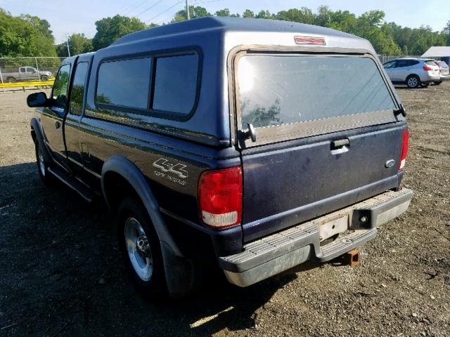 1FTZR45E73PA05927 - 2003 FORD RANGER SUP BLUE photo 3