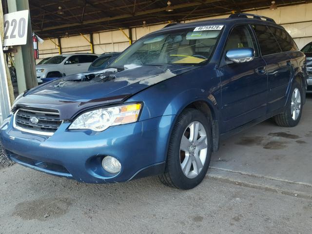 4S4BP63C474307361 - 2007 SUBARU LEGACY OUT BLUE photo 2