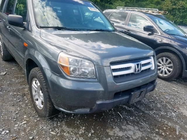 2HKYF18137H504172 - 2007 HONDA PILOT LX GRAY photo 9