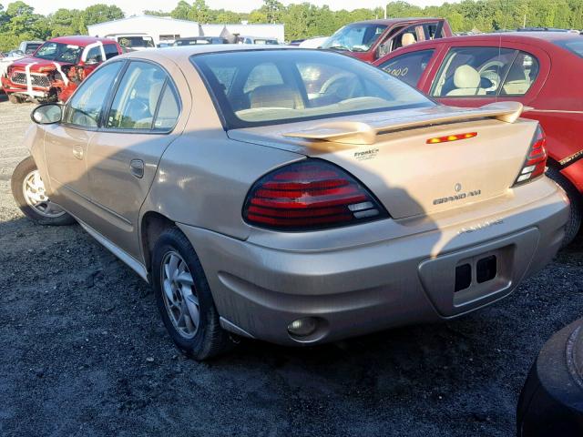 1G2NF52E54M601045 - 2004 PONTIAC GRAND AM S TAN photo 3