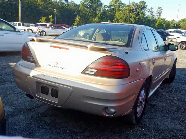1G2NF52E54M601045 - 2004 PONTIAC GRAND AM S TAN photo 4