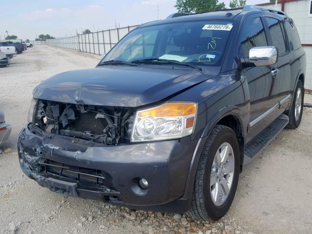 5N1BA0NFXBN612436 - 2011 NISSAN ARMADA PLA GRAY photo 2