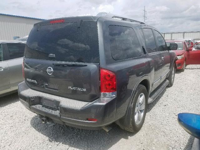 5N1BA0NFXBN612436 - 2011 NISSAN ARMADA PLA GRAY photo 4