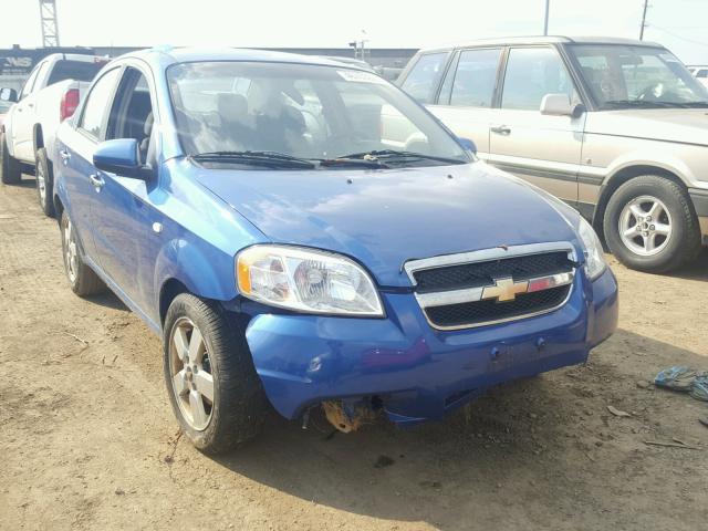 KL1TG56668B093003 - 2008 CHEVROLET AVEO LT BLUE photo 1