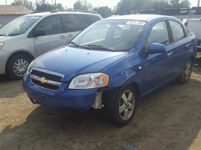 KL1TG56668B093003 - 2008 CHEVROLET AVEO LT BLUE photo 2