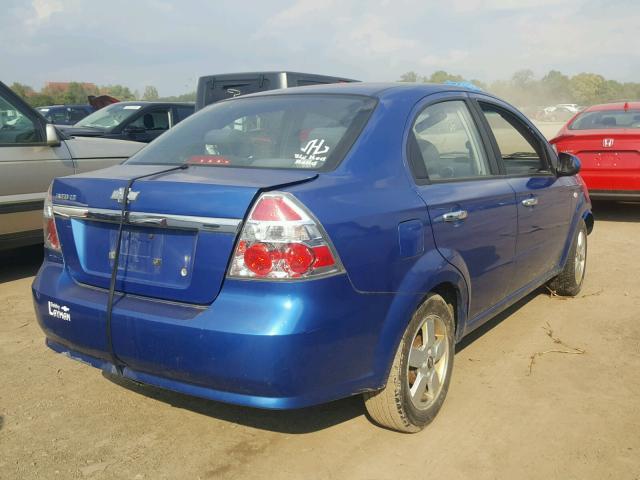 KL1TG56668B093003 - 2008 CHEVROLET AVEO LT BLUE photo 4