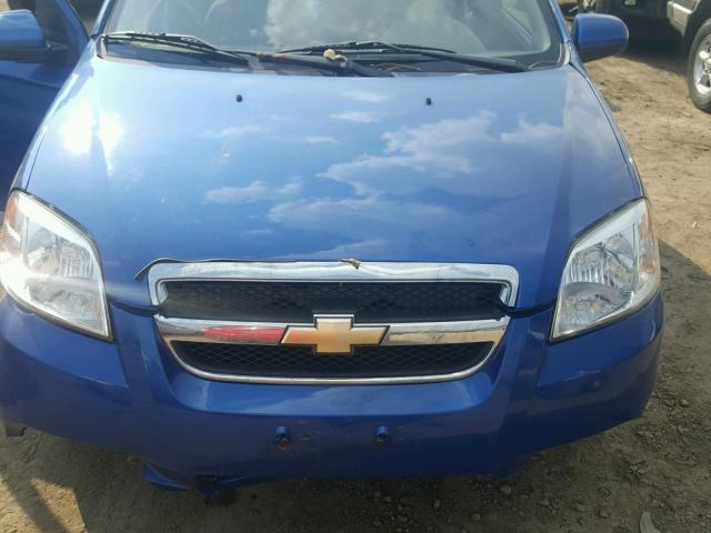 KL1TG56668B093003 - 2008 CHEVROLET AVEO LT BLUE photo 7