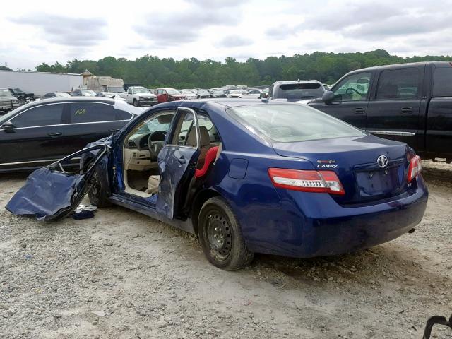 4T1BF3EK9BU767288 - 2011 TOYOTA CAMRY BASE BLUE photo 3