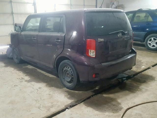 JTLZE4FE7C1144618 - 2012 TOYOTA SCION XB 勃艮第红 照片 3