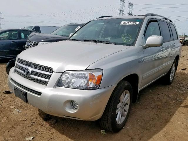 JTEDW21A460012630 - 2006 TOYOTA HIGHLANDER SILVER photo 2