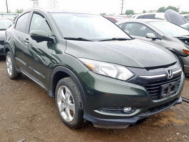 3CZRU6H70GM727477 - 2016 HONDA HR-V EXL GREEN photo 1