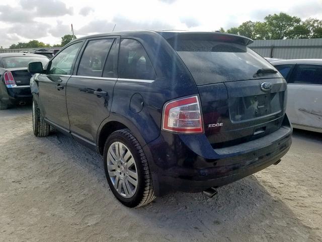 2FMDK39C78BA62978 - 2008 FORD EDGE LIMIT BLACK photo 3