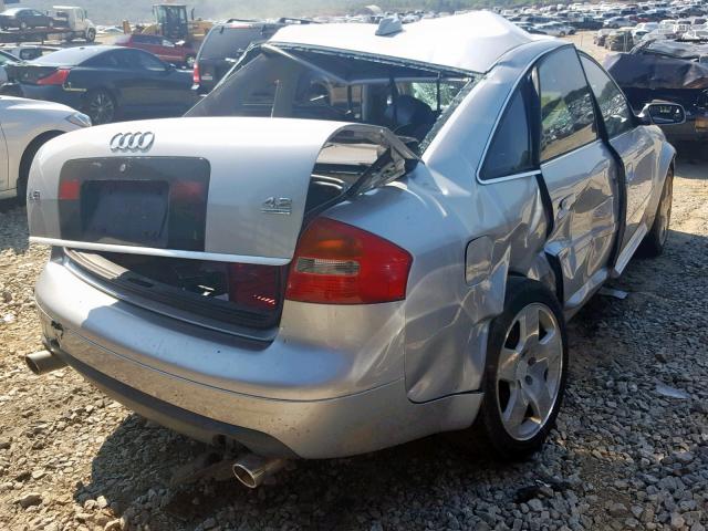 WAUML54B64N069119 - 2004 AUDI A6 4.2 QUA SILVER photo 4