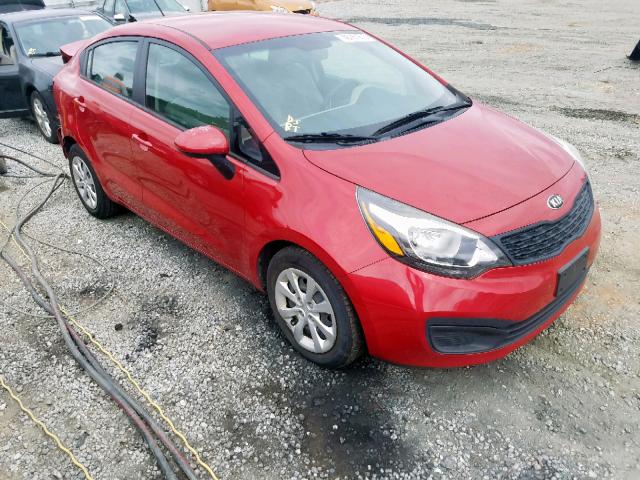 KNADM4A3XF6453874 - 2015 KIA RIO LX RED photo 1