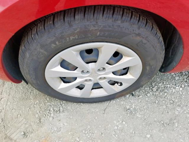 KNADM4A3XF6453874 - 2015 KIA RIO LX RED photo 9