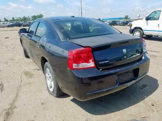 2B3CA3CV3AH286816 - 2010 DODGE CHARGER SX BLACK photo 3