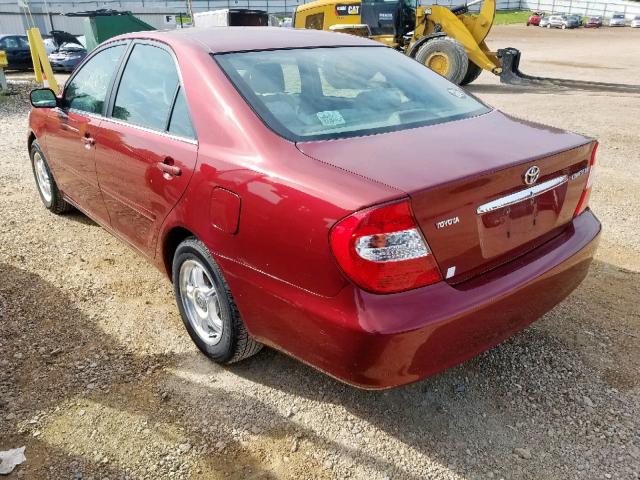 4T1BE32K33U190895 - 2003 TOYOTA CAMRY LE MAROON photo 3