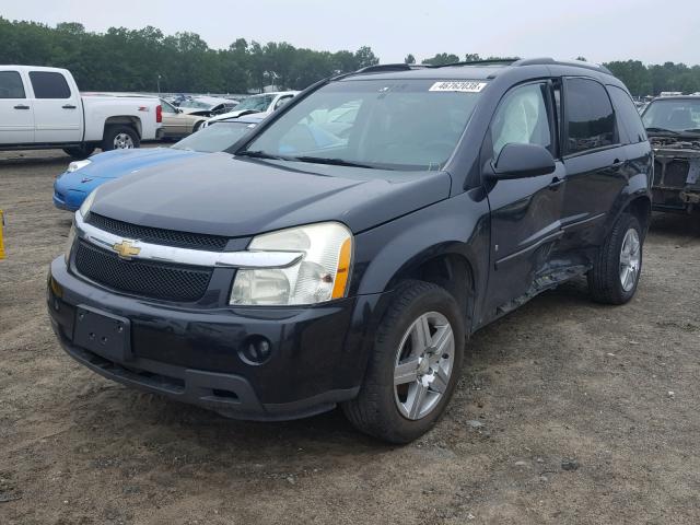 2CNDL63F896252154 - 2009 CHEVROLET EQUINOX LT BLACK photo 2