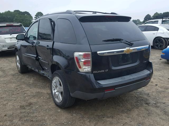 2CNDL63F896252154 - 2009 CHEVROLET EQUINOX LT BLACK photo 3