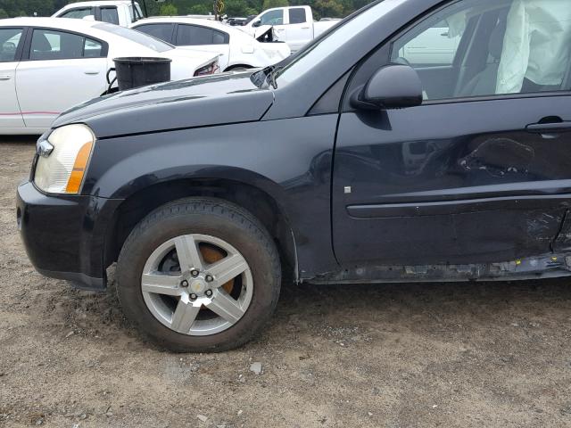 2CNDL63F896252154 - 2009 CHEVROLET EQUINOX LT BLACK photo 9