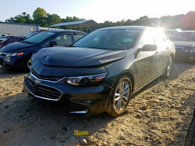 1G1ZD5ST7JF124001 - 2018 CHEVROLET MALIBU LT GRAY photo 2