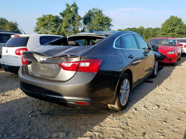 1G1ZD5ST7JF124001 - 2018 CHEVROLET MALIBU LT GRAY photo 4