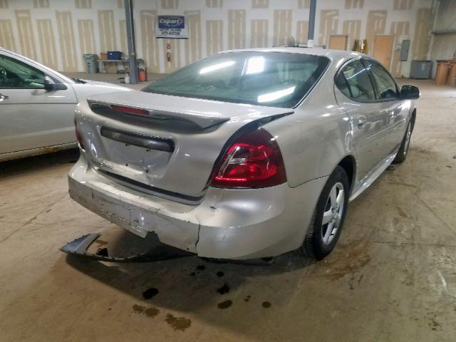 2G2WP552461284635 - 2006 PONTIAC GRAND PRIX SILVER photo 4