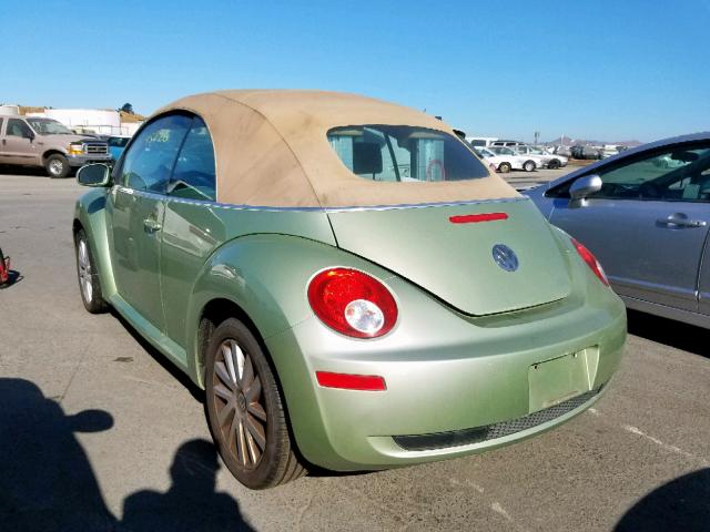 3VWRG31Y08M415897 - 2008 VOLKSWAGEN NEW BEETLE მწვანე ფოტო 3