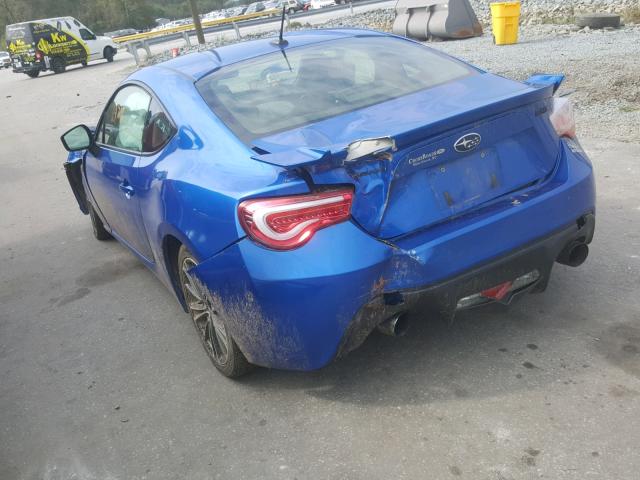 JF1ZCAC11E9604464 - 2014 SUBARU BRZ 2.0 LI BLUE photo 3