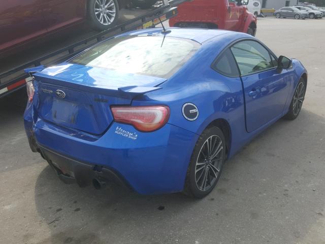 JF1ZCAC11E9604464 - 2014 SUBARU BRZ 2.0 LI BLUE photo 4