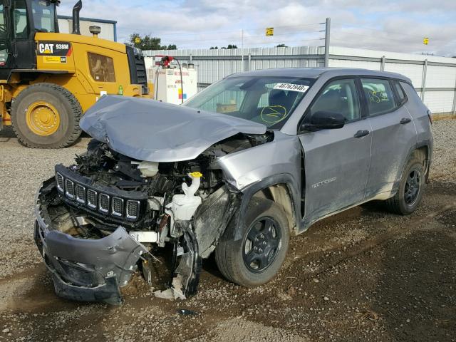 3C4NJDABXJT202519 - 2018 JEEP COMPASS SP 银色 照片 2