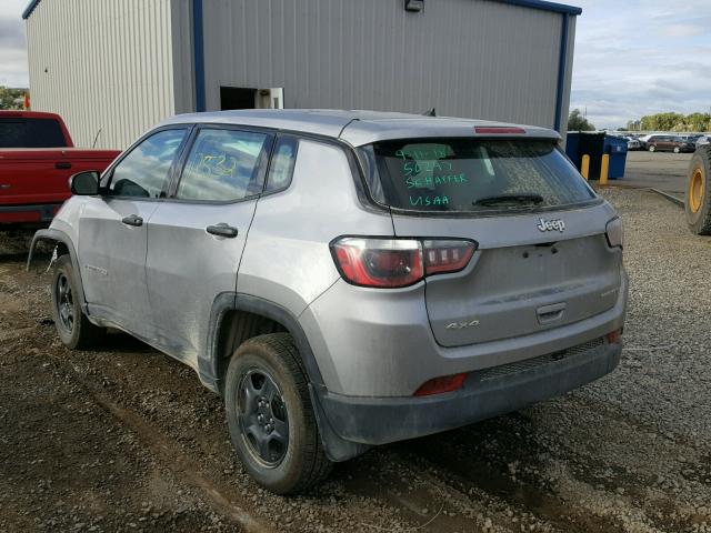 3C4NJDABXJT202519 - 2018 JEEP COMPASS SP 银色 照片 3