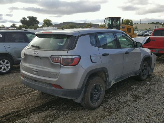 3C4NJDABXJT202519 - 2018 JEEP COMPASS SP 银色 照片 4