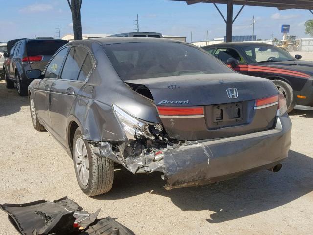 1HGCP2F35BA153543 - 2011 HONDA ACCORD LX GRAY photo 3