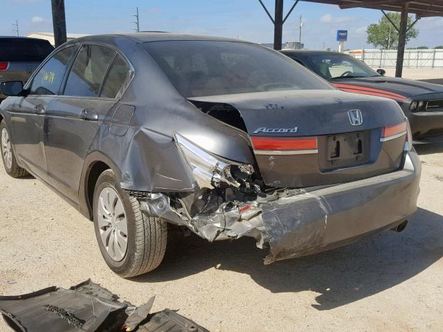 1HGCP2F35BA153543 - 2011 HONDA ACCORD LX GRAY photo 9