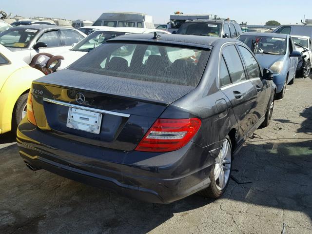 WDDGF4HB9CR220107 - 2012 MERCEDES-BENZ C 250 BLACK photo 4