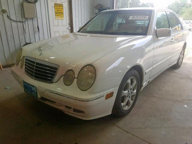 WDBJF65J02B465522 - 2002 MERCEDES-BENZ E 320 WHITE photo 2