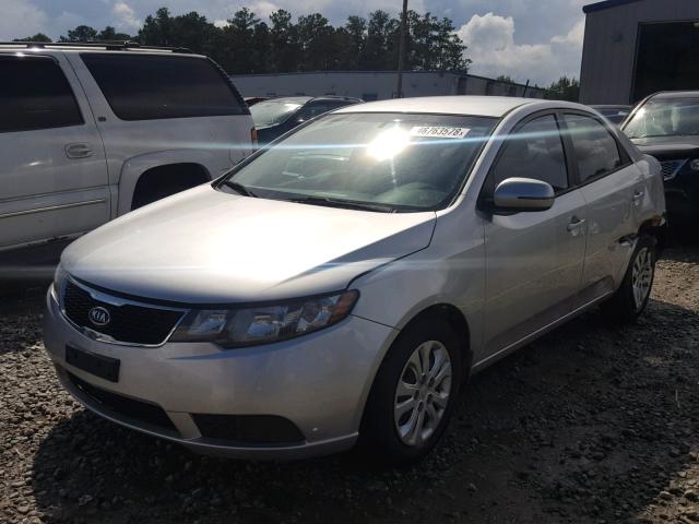 KNAFU4A21C5507189 - 2012 KIA FORTE EX SILVER photo 2