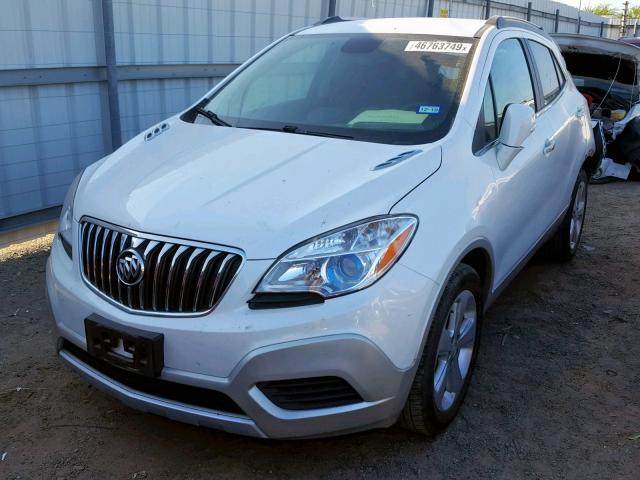 KL4CJASB1FB220995 - 2015 BUICK ENCORE WHITE photo 2