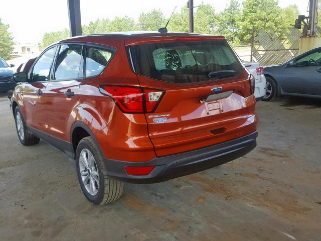 1FMCU0F72KUA03687 - 2019 FORD ESCAPE S ORANGE photo 3